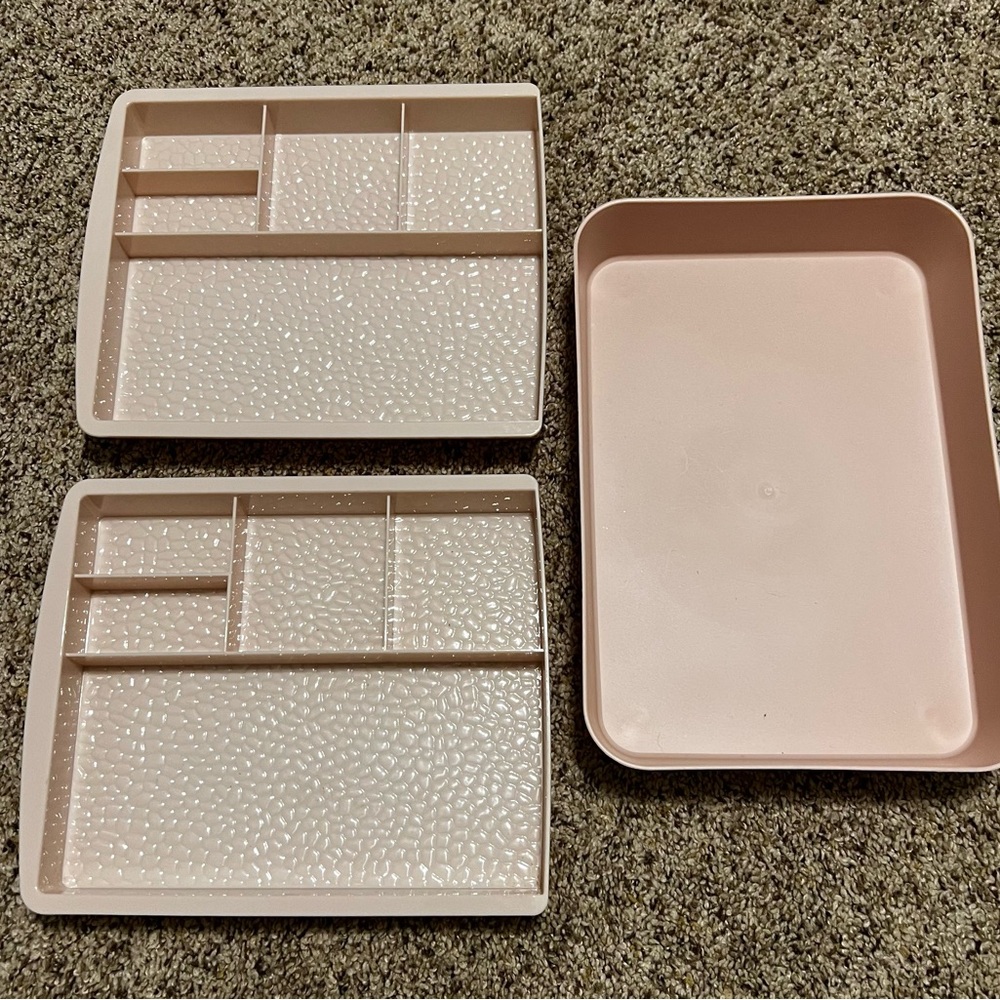 Makeup Organizer for Drawers, Vanities~ acrylic scrunchie & cotton pad holder